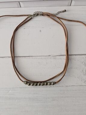 Boho style wrap choker necklace